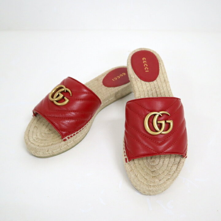 楽天市場】【GUCCI】グッチ エスパドリーユ サンダル キルティング 