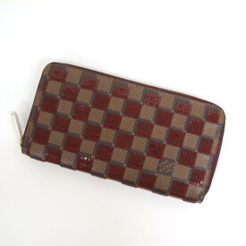 【LOUIS VUITTON】ルイヴィトン ジッピーウォレットルージュ 長財布 ダミエ スパンコール N63174 CA1153【中古】【代金引換不可】/kr10691tg