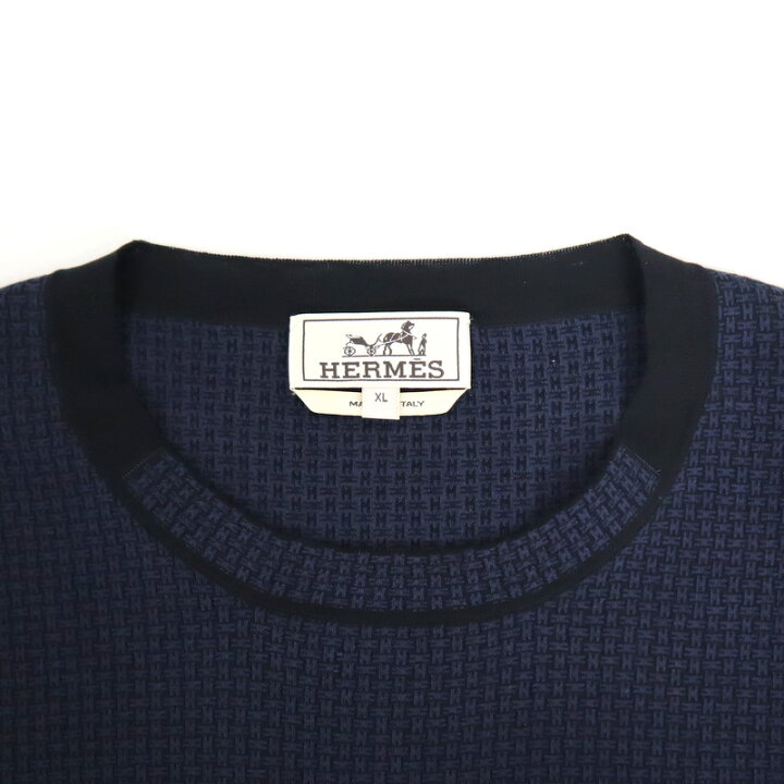 楽天市場】【HERMES】エルメス 長袖カットソー XLサイズ コットン 