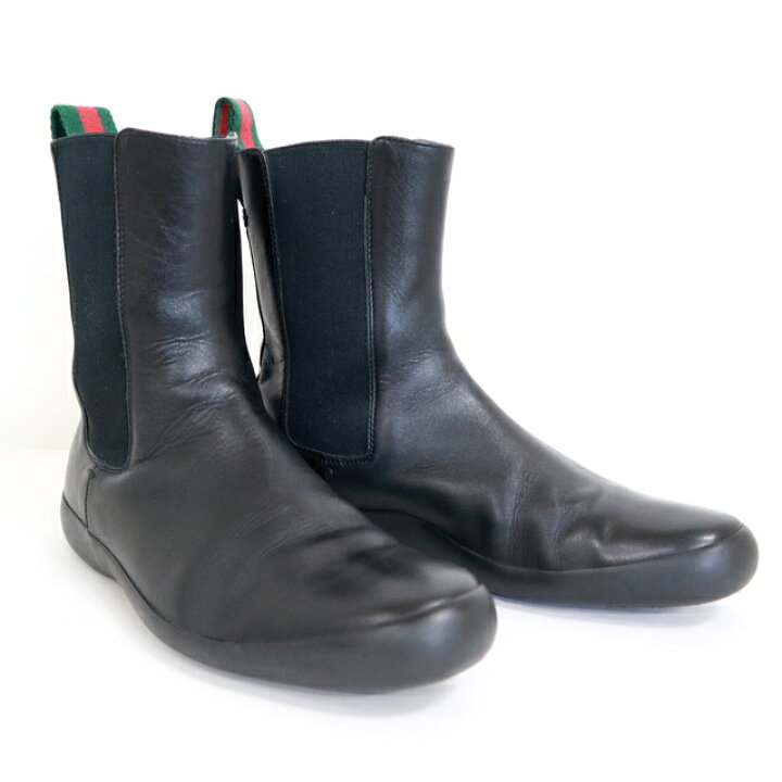 楽天市場】【GUCCI】グッチ サイドゴアブーツ シェリーライン 39 1/2 