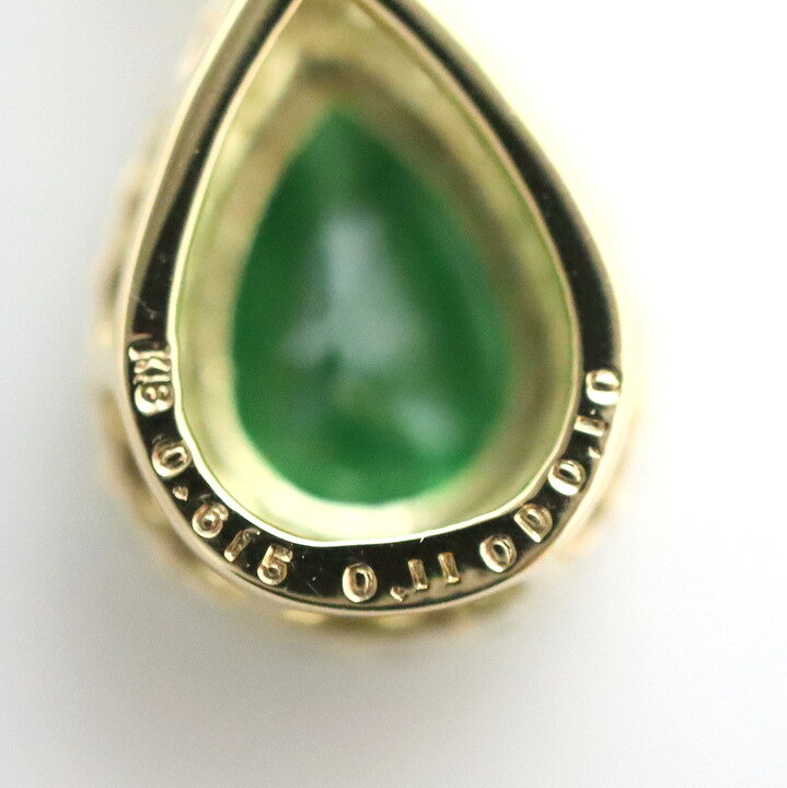 楽天市場】【Jewelry】K18YG グリーンガーネットダイヤ ネックレス GG  