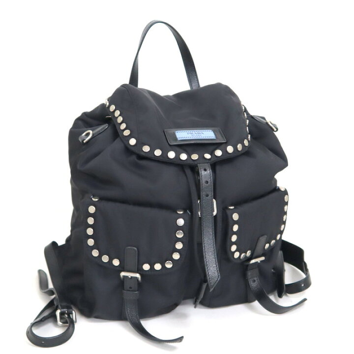 楽天市場】【PRADA】プラダ リュック バックパック スタッズ ナイロン 