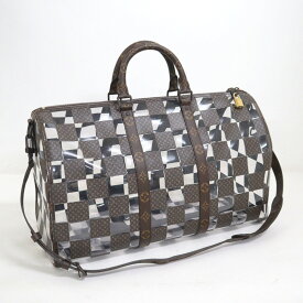【LOUIS VUITTON】ルイヴィトン キーポル・バンドリエール50 モノグラム・チェス ブラウン 2022年限定 M20864 RFID【中古】【代金引換不可】/kt12652kw