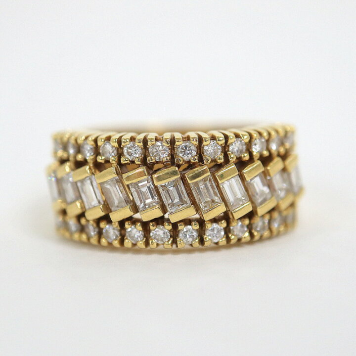 楽天市場】【Jewelry】K18 ダイヤリング D:0.75ct 9.7g #13【中古  