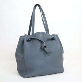 【CELINE】セリーヌ カバファントムスモール トートバック レザー グレーブルー 176023【中古】【代金引換不可】/br2710tm