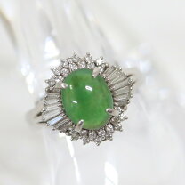 楽天市場】翡翠 リング（カラット数1.0 ～ 1.99ct）（レディース 