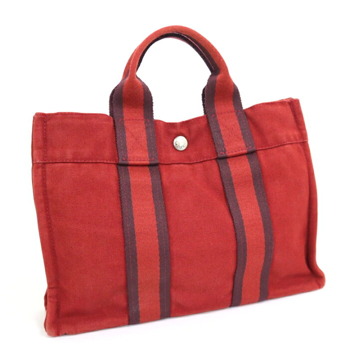 楽天市場】【HERMES】エルメス フールトゥPM レッド×ボルドー  