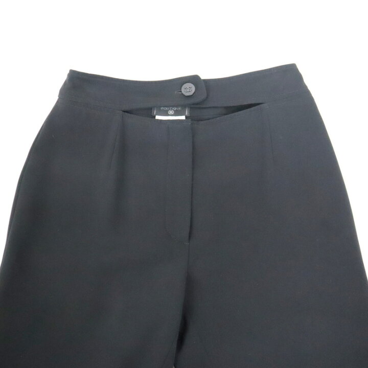 楽天市場】【CHANEL】シャネル パンツ ポリエステル ブラック #34 98C 