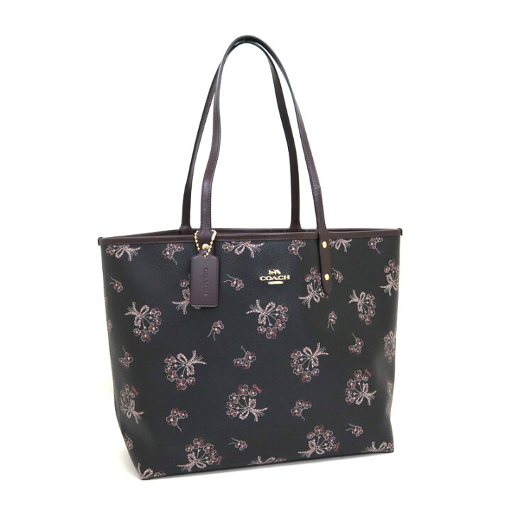 楽天市場】【COACH】コーチ トートバッグ リボンブーケ ブラック 