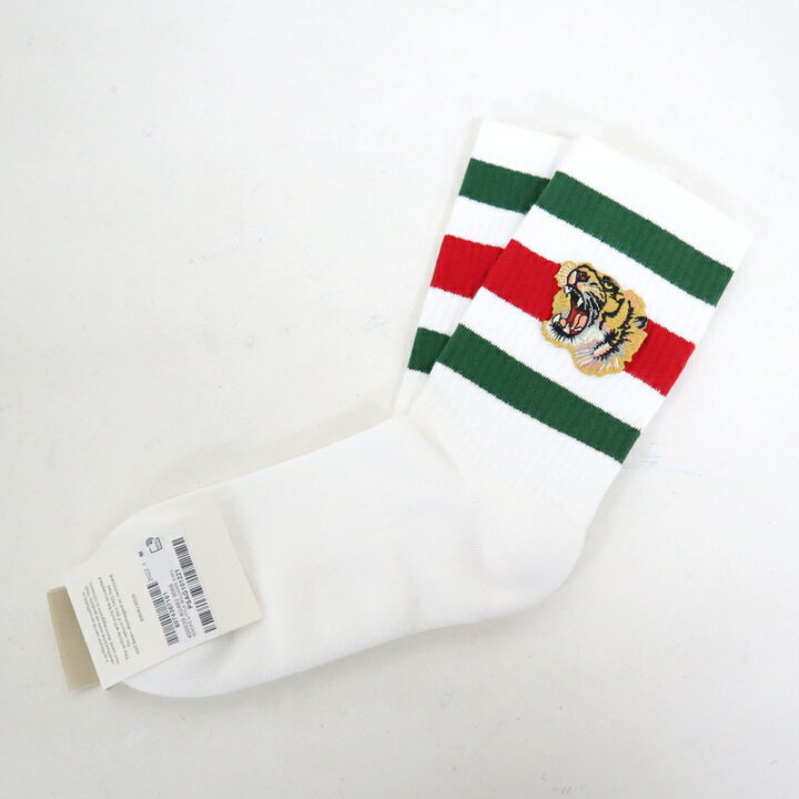 楽天市場】【GUCCI】グッチ 靴下 タイガー ホワイト ストレッチ 