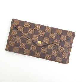 【LOUIS VUITTON】ルイヴィトン ポルトフォイユ・オリガミロン 二つ折り長財布 ダミエ エベヌ N63097 TR4121【中古】【代金引換不可】/kt14235br