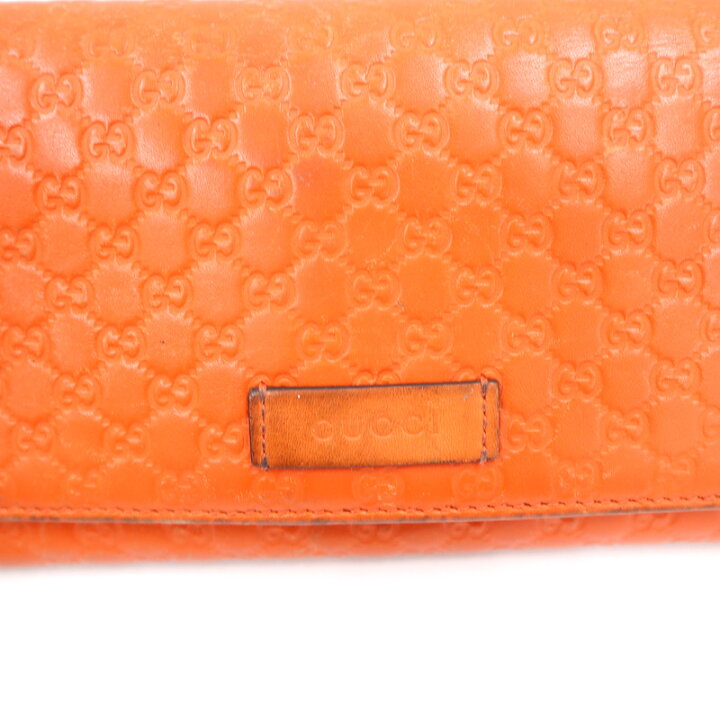 楽天市場】【GUCCI】グッチ マイクログッチシマ ニつ折り長財布 レザー 