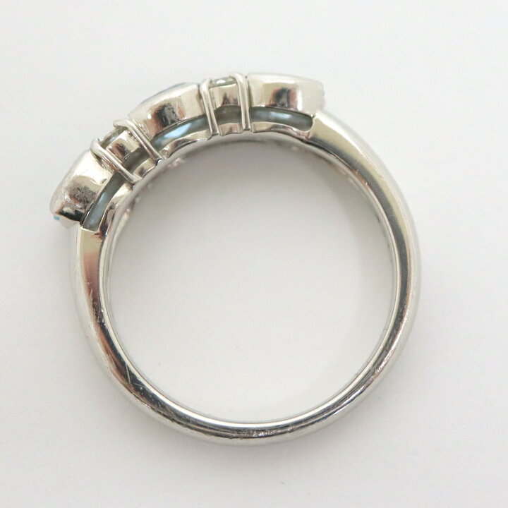 楽天市場】【Jewelry】Pt900 天然ベリル アクアマリン ダイヤモンド  