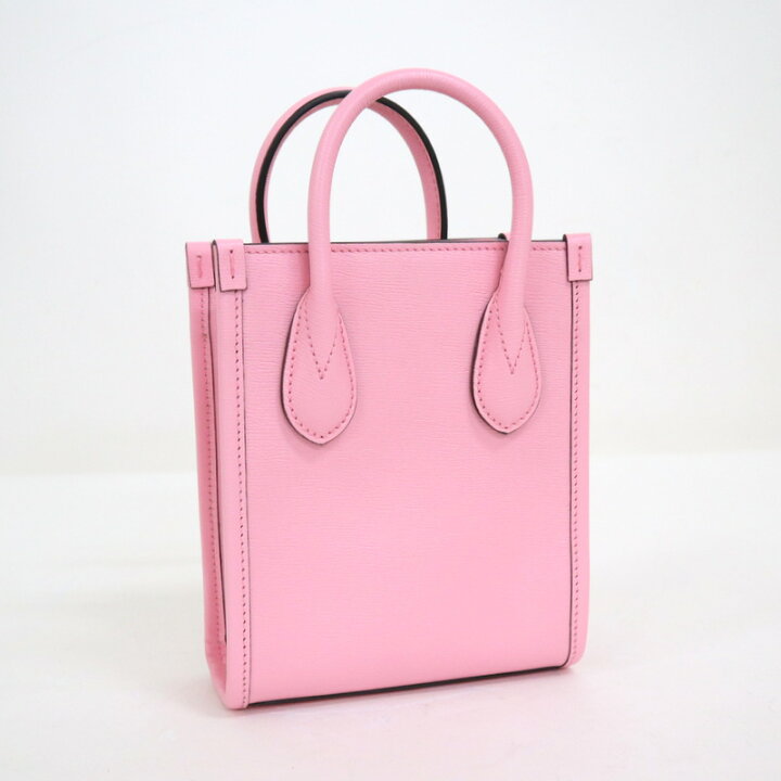 楽天市場】【GUCCI】グッチ ハンドバッグばなにゃ ピンク レザー【中古  