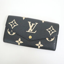 【LOUISVUITTON】ルイヴィトン ポルトフォイユ・サラ 二つ折り長財布 モノグラム・アンプラント M80496 CA0281 RFID【中古】【代金引換不可】/br5793br
