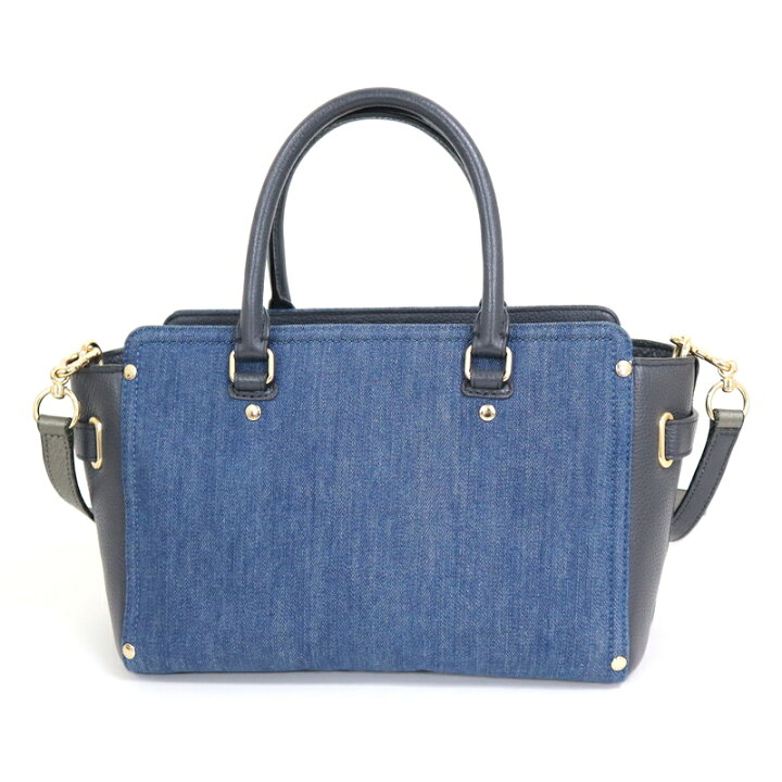 楽天市場】【COACH】コーチ デニム2Wayバッグ デニム×レザー 花柄 
