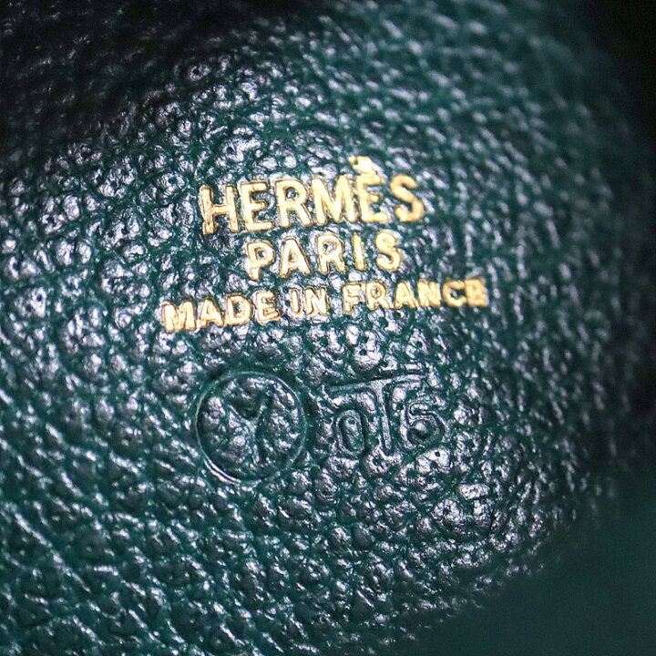 楽天市場】【HERMES】エルメス ズールー コインケース グリーン レザー 