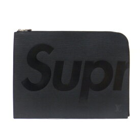 【★ LOUIS VUITTON × Supreme★】ルイ・ ヴィトン×シュプリーム　『ポシェット・ジュール GM』　《エピ》ノワール/M67754/TN2107/セカンドバッグ/ビジネスバッグ/クラッチ/ポーチ/コラボ/メンズ　38646k029.5　＠【中古】 120.5