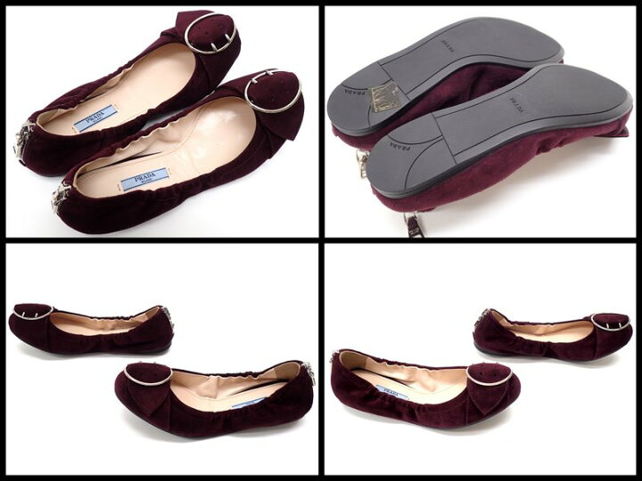 楽天市場】【☆未使用☆】《送料込》 PRADA プラダ 『フラットシューズ 