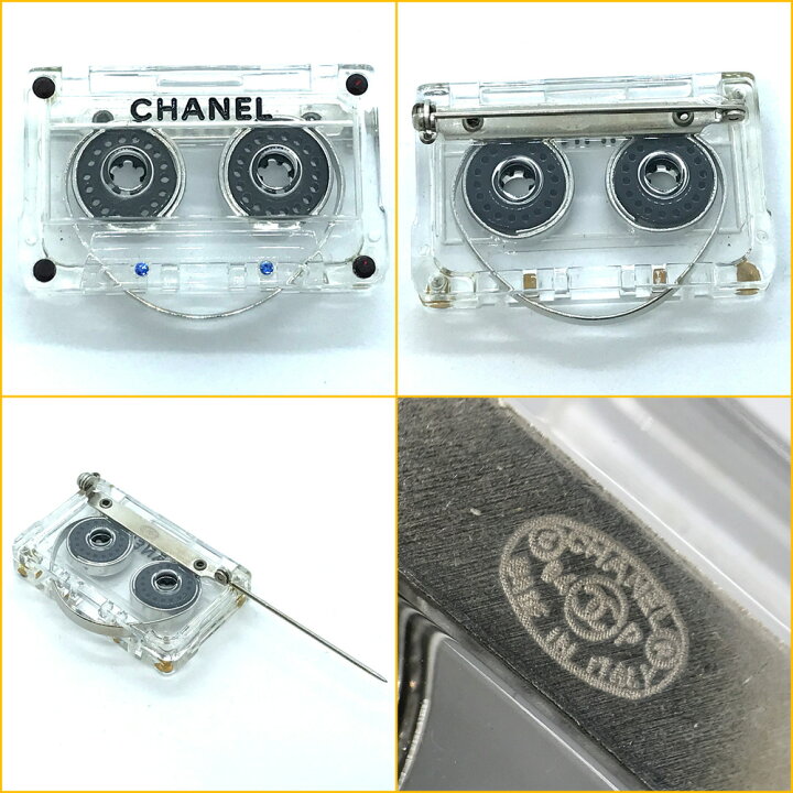 楽天市場】【☆美品☆】CHANEL/シャネル『ブローチ《カセットテープ 