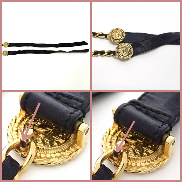楽天市場】【CHANEL】シャネル『《ヴィンテージ》リボンチェーンベルト 