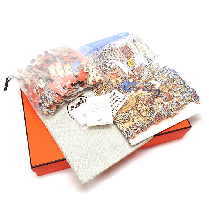 楽天市場】【☆貴重☆】HERMES/エルメス『木製ジグソーパズル《ラ 