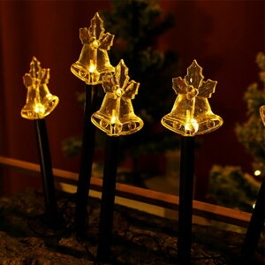 クリスマスライト 5個セット ガーデンライト クリスマス飾り 夜間センサーライト ソーラーライト 自動点灯 挿し込み式 防水 防塵仕様 ライト 電飾 祝日 飾り付け 防水防雨仕様 屋外 室内