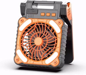 ソーラー扇風機 ソーラー充電器 4in1 Type-C充電 大容量 7800mAh 車中泊 太陽光 折り畳み 防災グッズ 懐中電灯 4段階風量 ライト付携帯扇風機 3段階ライト ソーラーファン キャンプ扇風機 ライト