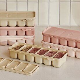 ATTIRABBIT ポンポン フリージング ストック ブロック トレー マルチキューブ 6口 70ml / 12口 30ml 離乳食 二重密閉 ベビーフード 保存容器 手作り離乳食 わけ 冷凍 冷蔵 レンジ ストックトレー 福袋