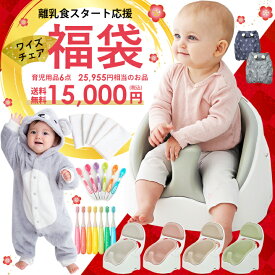 福袋 2026年 離乳食スタート応援 15,000円 新春福袋 ベビーチェア ワイズチェア ベビーケープ トドラー歯ブラシ 離乳食スプーン ガーゼハンカチ 着ぐるみ 離乳食セット 出産祝い プレゼント ギフト