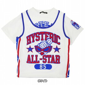 ※ノベルティ対象外※ ヒスミニ HYSTERIC ALL STAR 2WAY 着回し半袖Tシャツ 105cm/110cm/120cm　プリントTシャツ　変形Tシャツ【SALE】