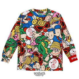 Hystericmini ヒステリックミニ　Let's have Fun総柄 長袖Tシャツ