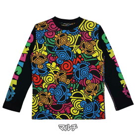 Hystericmini ヒステリックミニ　Psychedelic mini face総柄 長袖Tシャツ