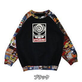 MY FIRST HYSTERIC マイファーストヒステリック　BOX LOGO WITH MESSY PATCHWORK Viscotex 裏毛ラグラントレーナー