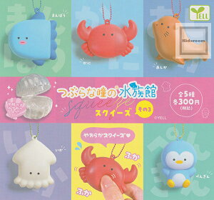 【コンプリート】つぶらな瞳の水族館 スクイーズ その3 ★全5種セット