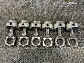 【中古】BNR32 スカイライン GT-R GTR 純正 ノーマル ピストン コンロッド 87φ 6本 N1 RB26DETT 24U 05U41-2 / 2T7-1928