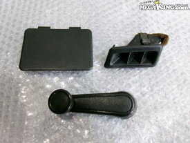 【中古】AE86 レビン トレノ ハチロク 純正 くるくる 手巻き ハンドル ヒューズカバー 吹出し口 55962-12100 62117-12080 / S4-621