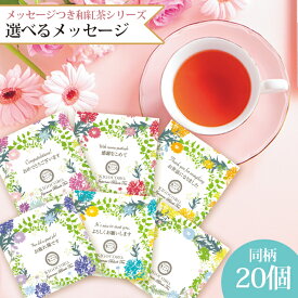 和紅茶 ティーバッグ プチギフト 個包装 選べる メッセージつき 20個入り 送料無料 メール便 ポスト投函きごころ プレゼント 新生活 異動 転勤 転職 引越し ご挨拶 手土産 ありがとう お礼 女性 紅茶 国産 お茶 リラックス メッセージ入り食品 おしゃれ 水出し