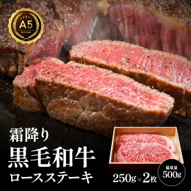 【50％OFFクーポン有！11/4 20:00 ～ 11/11 01:59まで】　九州産黒毛和牛 ロースステーキ ステーキ 500g A5 和牛 焼肉 プレゼント 母の日 お中元 父の日 御中元 お歳暮 国産 A5ランク A5ランク ロース 黒毛和牛 霜降り 肉 にく