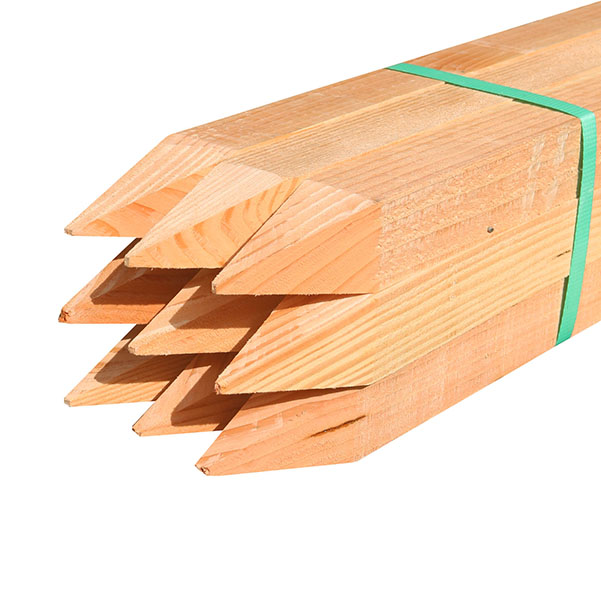 木杭 測量杭 長さ1.2m 45mm角 面取り有り 米松 90本入り DIY 木材 材料