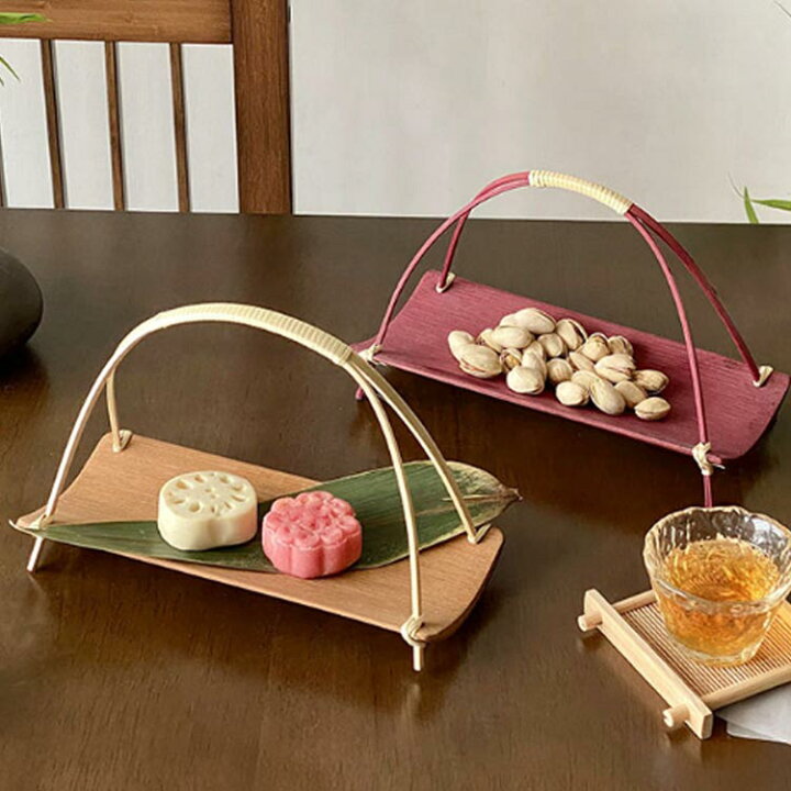 楽天市場】 果物かご 手提げ シンプル お菓子皿 デザート  