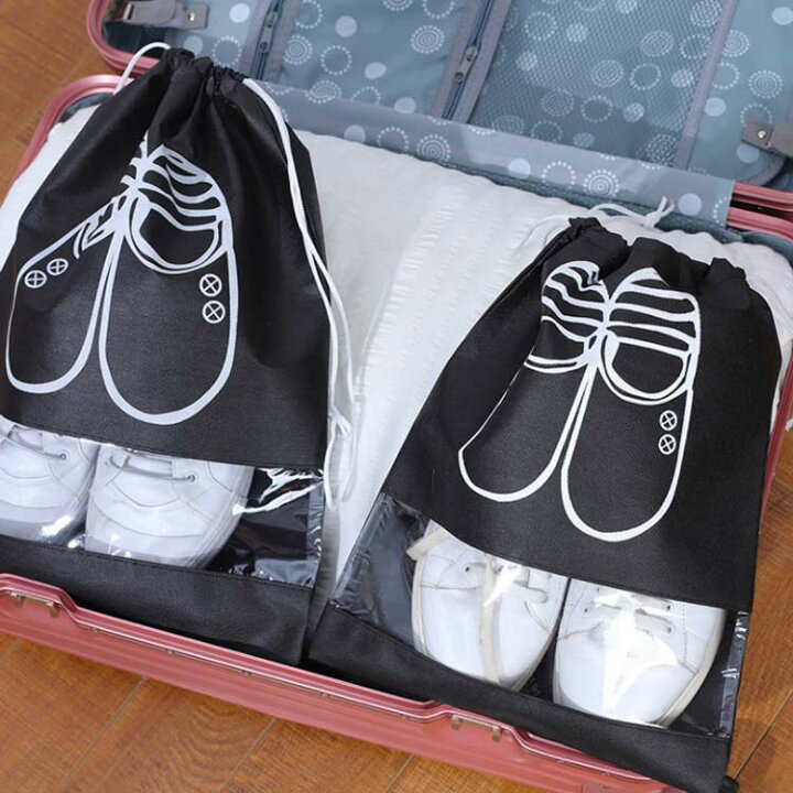 楽天市場 送料無料 巾着型シューズバッグ 無地 巾着袋 ナイロンバッグ 上履き入れ シューズケース 袋 着替え袋 体操着入れ シューズバック 靴入れ シューズ入れ 上履き袋 大 バッグ スポーツ 巾着バック 透明窓ありタイプ アウトレット キイマーケット