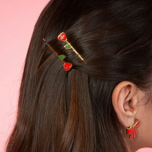 coucou suzette �N�N�V���[�b�g Roses Bobby Pins�@�w�A�s�� �w�A�A�N�Z�T���[ coucousuzette ���f�B�[�X �w�A�A�N�Z ���킢�� ������� ���� �A�N�Z �M�t�g ���� �v���[���g �~�j ���� ���K �N���b�v �L