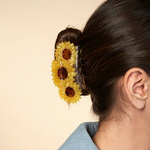 coucou suzette �N�N�V���[�b�g Trio Sunflowers Hair Claw �w�A�N���b�v �w�A�A�N�Z�T���[ coucousuzette ���f�B�[�X �w�A�A�N�Z ���킢�� ������� ���� �A�N�Z �M�t�g ���� �v���[���g ���� ���K �N���b