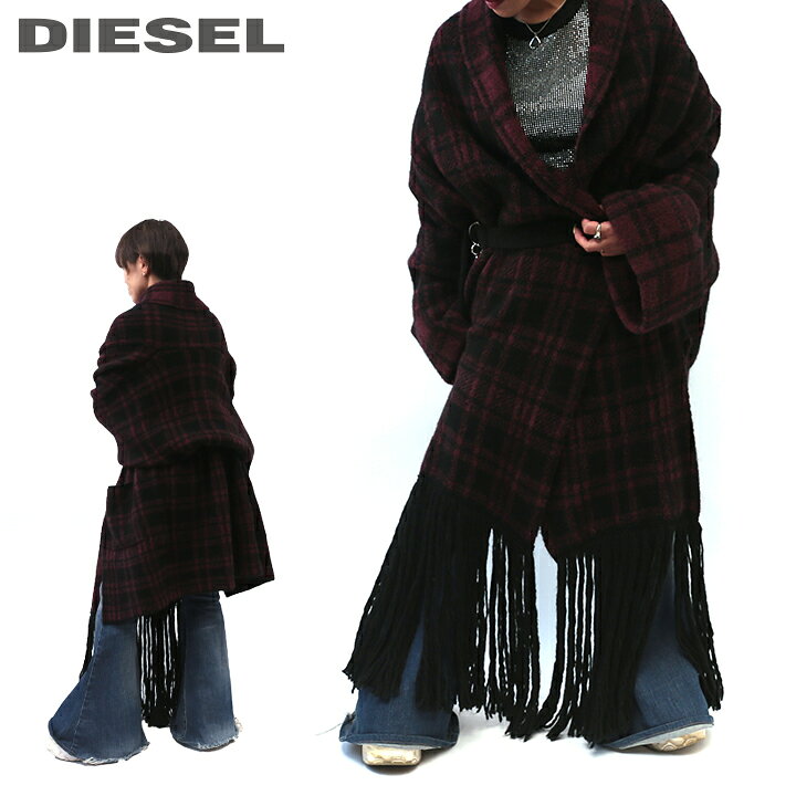 楽天市場】☆DIESEL ディーゼル レディース☆チェック柄 アルパカ混 