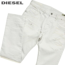 ■DIESEL ディーゼル メンズ■ユーズドダメージ汚し加工 ストレッチ スキニー ホワイトデニム ジーンズ デニム パンツ【THOMMER】【W26～40】【L30～34】【ホワイト】die-m-p-c8-537 《メーカー希望小売価格40,700円》