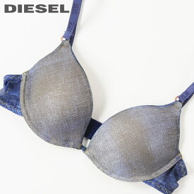 ★DIESEL ディーゼル レディース★シースルーメッシュ デニム風 ブラジャー 下着 アンダーウエア【UFWB-ELIF】【サイズB70】【ダークインディゴ】die-l-i-c8-129 《メーカー希望小売価格7,480円》