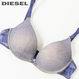 ★DIESEL ディーゼル レディース★シースルーメッシュ デニム風 ブラジャー 下着 アンダーウエア【UFWB-ELIF】【サイズB70】【ミディアムインディゴ】die-l-i-c8-133 《_メーカー希望小売価格7,480円》