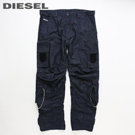 ■DIESEL ディーゼル メンズ■多ポケット 薄手 カーゴ ジーンズ デニム パンツ【D-KARGO】【W36】【ダークインディゴ】die-m-p-e4-112 《メーカー希望小売価格69,300円》