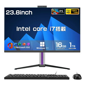 yofficetz 13Core CPU fXNgbvp\R ̌^ fXNgbvPC Q[~Opc Windows 11 23.8C` IPS tHDť^ fXNgbvp\R Ce Intel Core i3-7100 i5 i7 CPU ̌^